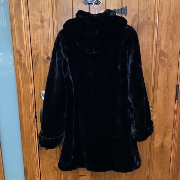 DENNIS BASSO Faux Fur Coat - Picture 4 of 14